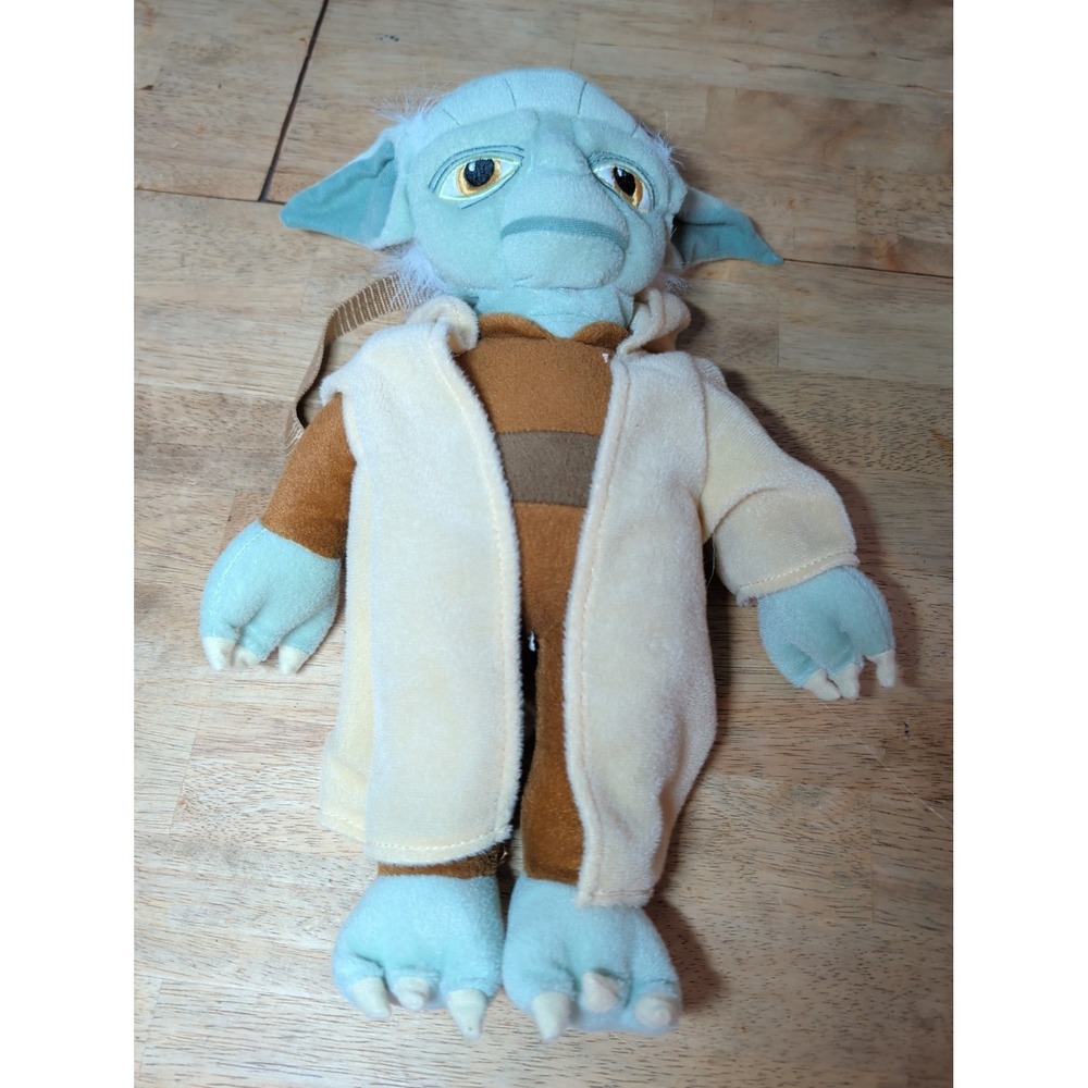 Fun Star Wars Movie Animations Lucas Film Yoda Plush Backpack Classic Yoda 16in